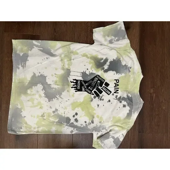 Ant1social Streetwear Shirt Size Small Tie Dye Black Lives Matter Social Justice - Picture 5 of 6